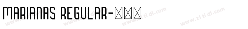 Marianas Regular字体转换